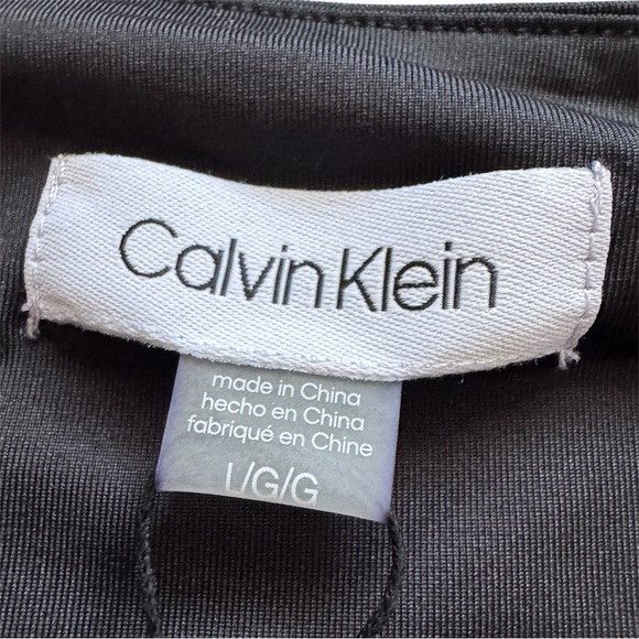 Women’s Calvin Klein Matte Jersey Scoop Neck Tank Black LG NWT - Picture 3 of 9